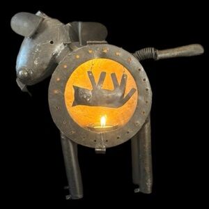 Blue Handworks Vintage Dog Tea Light Holder